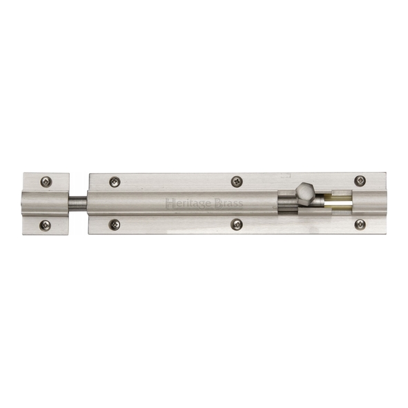 C1582 6-SN • 152 x 032mm • Satin Nickel • Heritage Brass Straight Barrel Bolt